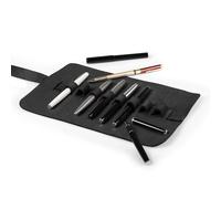 Londo Genuine Leather Pen and Pencil Roll Case (Black)