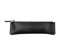 LONDO Genuine Leather Pen Case with Zipper Closure, Pencil Pouch Stationery Bag