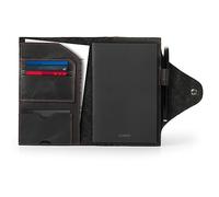 LONDO Genuine Leather Portfolio with Notepad and Snap Closure - Medium