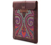 LONDO Genuine Leather Sleeve Bag for Ipad (Brown, Small)