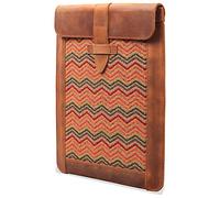 Londo OTTO471 iPad Pro 11 Inch Case - Genuine Top Grain Leather Case with Woven Garment Design for iPad Pro (2018-2020)/iPad Air (2020)/ iPad 2021 - Compatible with All 11 Inch Android Tablets - Camel