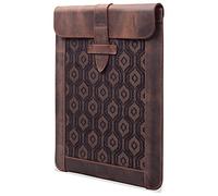 Londo OTTO474 11 Inch Case - Genuine Top Grain Leather Case with Woven Garment Design for iPad Pro (2018-2020)/iPad Air (2020)/ iPad 2021 - Compatible with All 11 Inch Android Tablets - Cinnamon