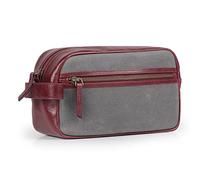 Londo Genuine Leather Travel Toiletry Bag - Makeup, Shaving Organizer, Dopp Kit for Men & Women, Durable & Stylish Travel Accessory