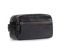 Londo Genuine Leather Travel Toiletry Bag - Makeup, Shaving Organizer, Dopp Kit for Men & Women, Durable & Stylish Travel Accessory