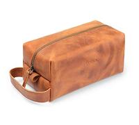 Londo Genuine Leather Travel Toiletry, Makeup, Shaving Organizer Bag - Dopp Kits - Unisex