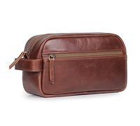 Londo Genuine Leather Travel Toiletry, Makeup, Shaving Organizer Bag - Dopp Kits - Unisex