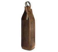 LONDO Genuine Leather Wine Bottle Carrier - Protects & Carries Bottles - Stylish Design - Fits Most Bottles