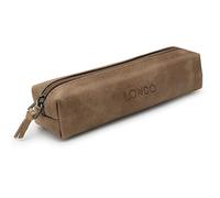 LONDO Genuine Leather Zipper Pen, Pencil & Cosmetic Case - Pouch Stationery Bag
