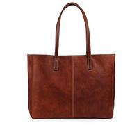 LONDO Handmade Genuine Leather Tote Bag for Women - Shoulder Bag Laptop Bag - Large Capacity Vintage Stylish Teacher Work Bag Purse Satchel For Work, Office, College, School - Fits 15 Inch Laptop
