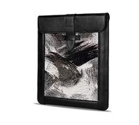 Londo iPad Pro 12.9 Case 2020 - Genuine Top Grain Leather iPad Case with Woven Garment Design for 2018-2020 iPad Pro 3rd & 4th Generation - Compatible with all 12 Inch Tablets - Black
