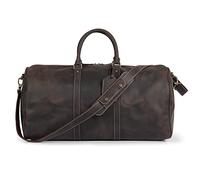Londo Leather Duffel Bag for Men & Women - Overnight Weekend Travel Bag with Shoulder Strap - Top Grain Leder