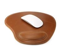 LONDO Leather Mouse Pad with Wrist Rest - Ergonomic Design, Smooth Surface & Non-Slip Base - Compatible with all Mice - 25x24cm