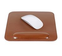LONDO Leather Mousepad with Wrist Rest (Light Brown)