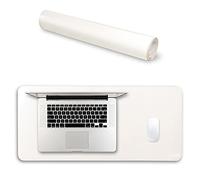 LONDO Leather Extended Mousepad - Desk Mat (White)