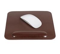 LONDO Leather Mouse Pad with Wrist Rest - Ergonomic Desk Pad for Mouse & Trackpad - Non-Slip, Smooth Surface - 8.2" x 8.2"