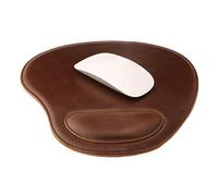 LONDO Leather Mouse Pad with Wrist Rest - Ergonomic Design, Smooth Surface & Non-Slip Base - Compatible with all Mice - 25x24cm