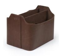LONDO Leather Remote Control Organizer and Caddy with Tablet Slot