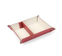 Londo Leather Tray Organizer Caddy, Practical Storage Box Valet for Wallets, Watches, Keys, Coins, Phones, Sunglasses and Office Equipment