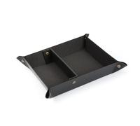 LONDO Tray Organizer, Leather, Black Lining, 7.87 x 9.44 x 1.96 cm OTTO391
