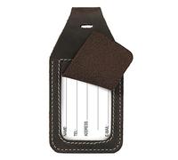 Londo Leder Luggage Tag with AirTag Holder - Leather ID Tag for Travel - Compatible with Apple AirTag