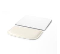 Londo PU Leather Keyboard Pad - Premium Ergonomic Support for Comfortable Typing at Work and Home (White, Small)