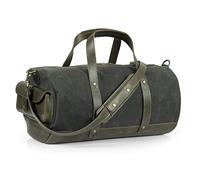 Londo Top Grain Canvas & Leather Duffel Bag - Stylish & Durable Travel Bag for Business, Weekend Getaways, Gym, and Carry-On