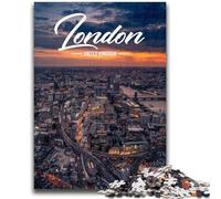 London 1000 Pieces Jigsaw Puzzle For Adults Teens, Toys Educational Games Stress Relieving Secret Santa Gifts for And Age 14 1000pcs(26x38cm)