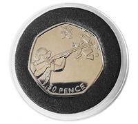 London 2012 Shooting Brilliant Uncirculated 50p Sports Coin protected in a clear acrylic coin Airtile capsule Holder