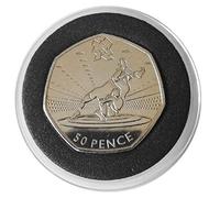 London 2012 Wrestling Brilliant Uncirculated 50p Sports Coin protected in a clear acrylic coin Airtile capsule Holder
