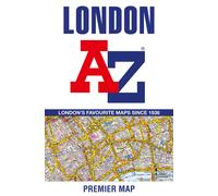 London A-Z Premier Map by A- Z Maps | Sheet Map | 2023