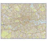 London A-Z Wall Map - Premier Edition - Large Wall Map Of London Shows Boundaries, Postal Districts, Railways, Stations & Important Buildings, Waterproof, Perfect Traveler Gift 48 x 38.6 Inches