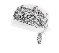London Accessories Boutique Zac's Alter Ego Fitted Paisley Print Zandana (Easy Tie Durag/Skull Cap)