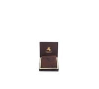 LONDON ALLEY Elk Vintage Brown Leather Wallet for Men, BROWN MINIMALIST, Minimalist