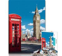 London And Paris Cityscapes 1000 Piece Jigsaw Puzzle for Adults Teens,Decompressing Intellectual Educational Toy Secret Santa Gifts (50x75cm)