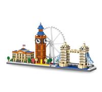 London Architecture Building Blocks Set, 3110 PCS Mini Micro London Big Ben Building Kits, STEM Mini Architecture Bricks Model Toy, Gifts for Adults and Landmark House Enthusiasts
