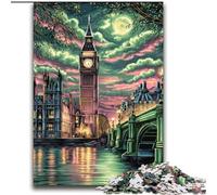 London at Night Jigsaws 2000 Pieces for Teenagers, Challenging Game And Family Play Educational Game for Birthday, Chrismas (70x100cm)