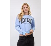 LONDON ATTITUDE Women's Relaxed Fit New York Printed Sweatshirt Sky Blue in Baby Blue | Size: Medium LONDON ATTITUDE Baby Blue M