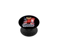 London Bear Guard Big Ben Red Phone Booth Union Jack UK PopSockets Adhesive PopGrip