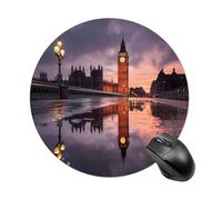 London Big Ben at Dawn Funny Mouse Pads for Home Office | Non-Slip Laptop Mouse Mat with Stitched Edge for Travel 8inch Perfect Size