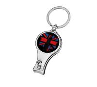 London Big Ben British Union Jack Flag Nail Clipper for Men Women Portable Metal Nail Cutter with Nail File