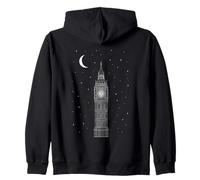London Big Ben by Night Zip Hoodie