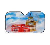 London Big Ben EnglFlag Art Car Windscreen Sun Shade Window Sunshade S