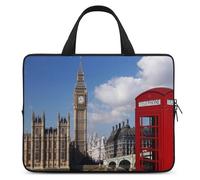 London Big Ben Laptop Case Thin Laptop Sleeve with Handle Portable Laptop Bag Water Resistant Computer Case Neoprene Computer Sleeve Bag for Men Women