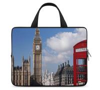 London Big Ben Laptop Case Thin Laptop Sleeve with Handle Portable Laptop Bag Water Resistant Computer Case Neoprene Computer Sleeve Bag for Men Women