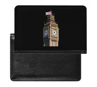 London Big Ben Leather Passport Holder ID Card Protector Portable Cover Case Travel Wallet for Men Women