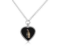 London Big Ben Pet Urns Necklace Jewelry Metal Heart Pendant Memorial Necklaces for Ashes with Funnel Kit