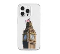 London Big Ben Printed Phone Case Compatible with iPhone 16 Series TPU Anti-fingerprint Protective Cover for Women Men