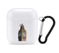 London Big Ben Stylish Printed Bluetooth Headset Protective Cover Compatible with AirPods 1/2 with Buckle