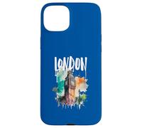 London Big Ben Tower On Colorful Watercolor Background Case for iPhone 15 Plus