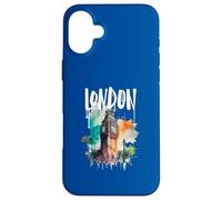 London Big Ben Tower On Colorful Watercolor Background Case for iPhone 16 Plus